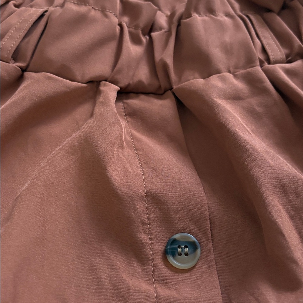 Rust Button-Front Skirt - Picture 2 of 2